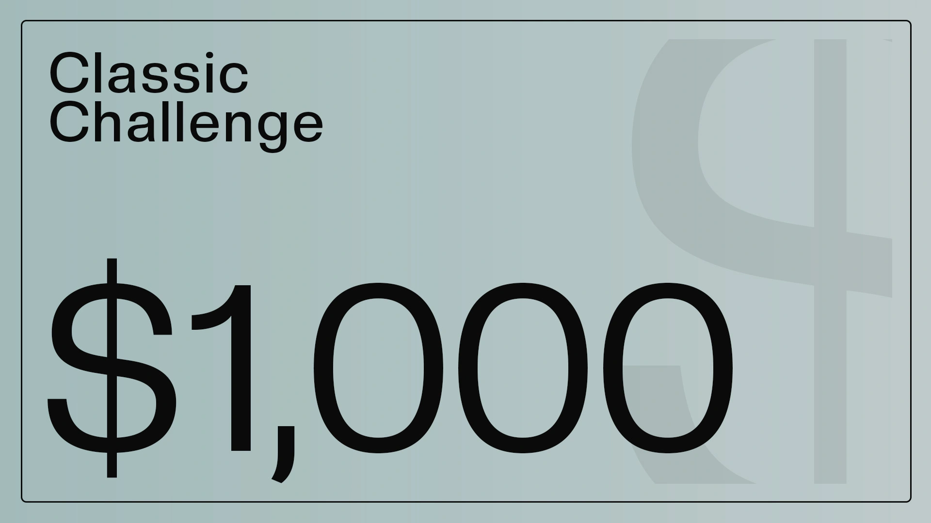 چالش پراپ کلاسیک 1000